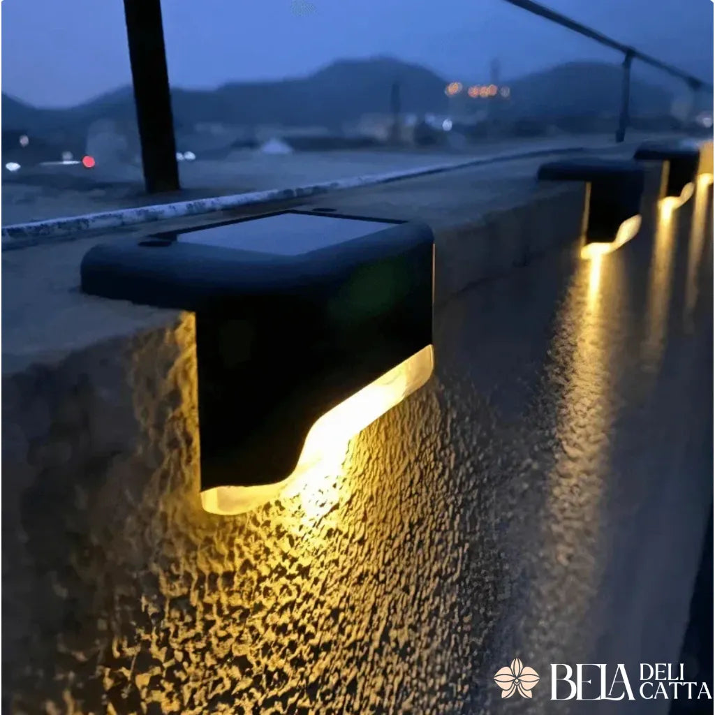 Kit 4 Luminárias Solares LED com Acendimento AutomáticoPowerMax