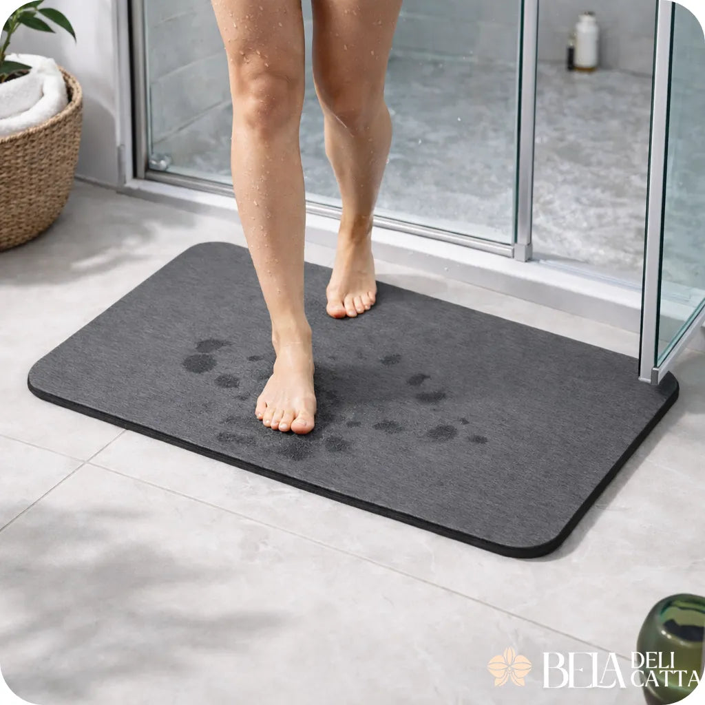 Tapete que Seca Instantaneamente e Mantém seu Banheiro Sempre Limpo