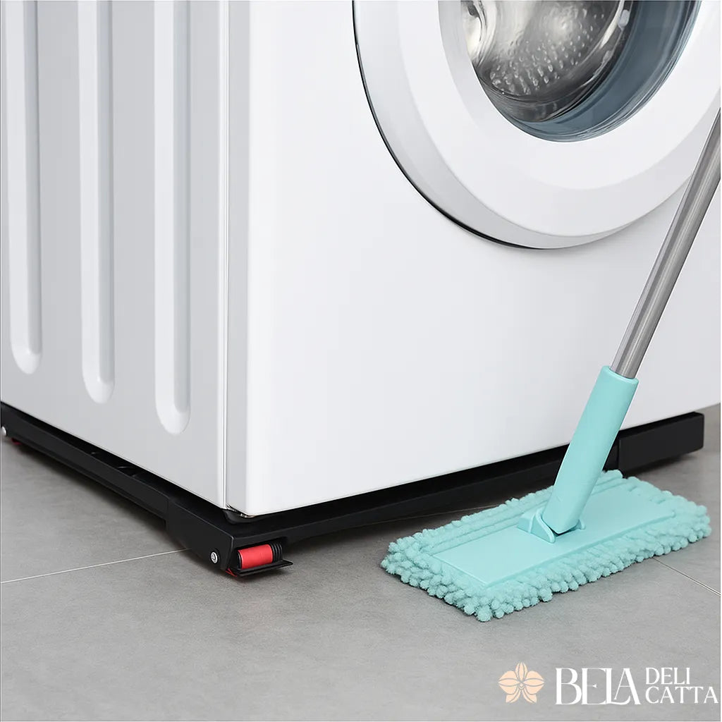 Suporte Ajustável com Freio para Máquina de Lavar e Geladeira – PowerBase 300