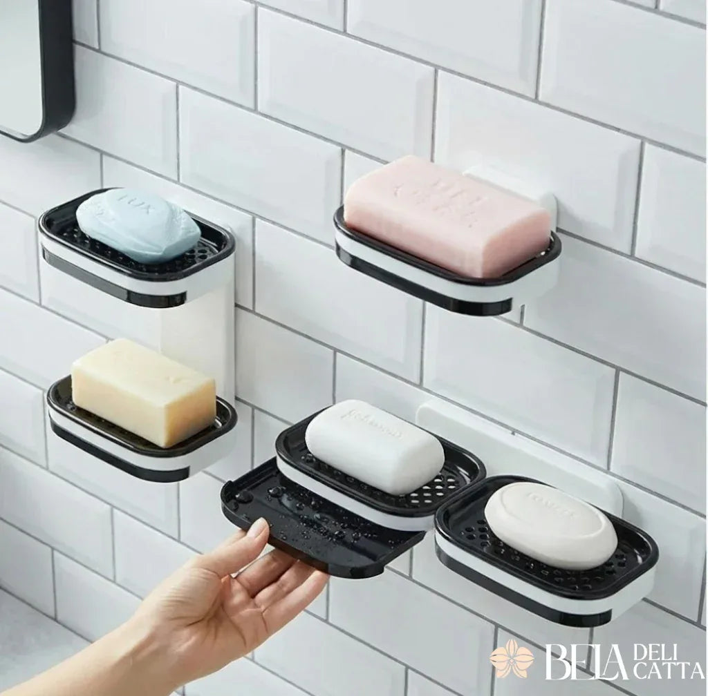 Saboneteira Dupla de Parede com Drenagem Rápida - Bela Delicatta
