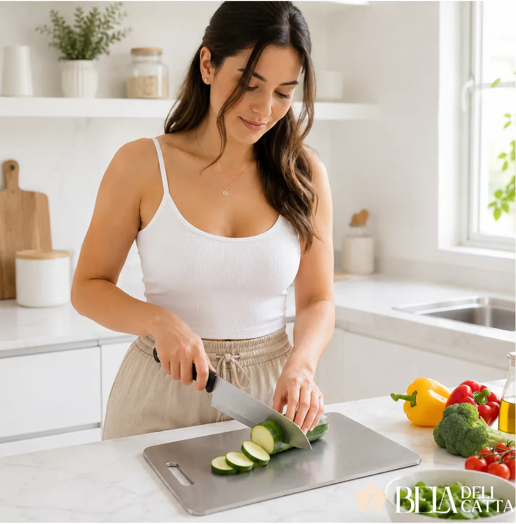 SteelChef | Tábua de Corte Inox Premium para Cozinha Moderna