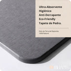 Tapete de Pedra - Seca Instantaneamente e Mantém seu Banheiro Sempre Limpo