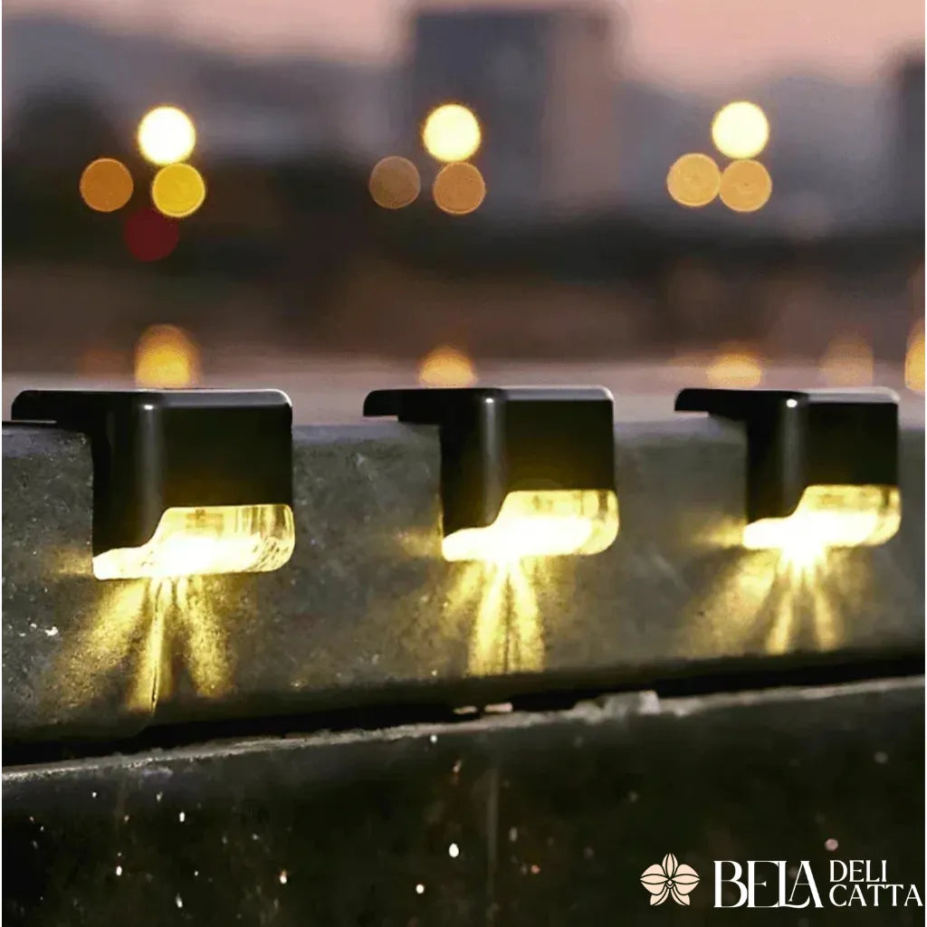 Kit 4 Luminárias Solares LED com Acendimento AutomáticoPowerMax