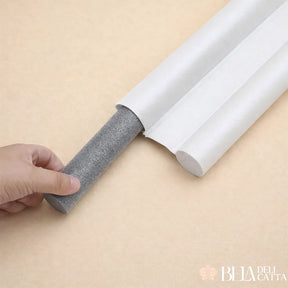 Kit 2 Veda Porta Proteção Protetor de Porta Rolinho Impermeável Duplo 80cm Comprimento Ajustavel