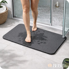 Tapete de Pedra - Seca Instantaneamente e Mantém seu Banheiro Sempre Limpo