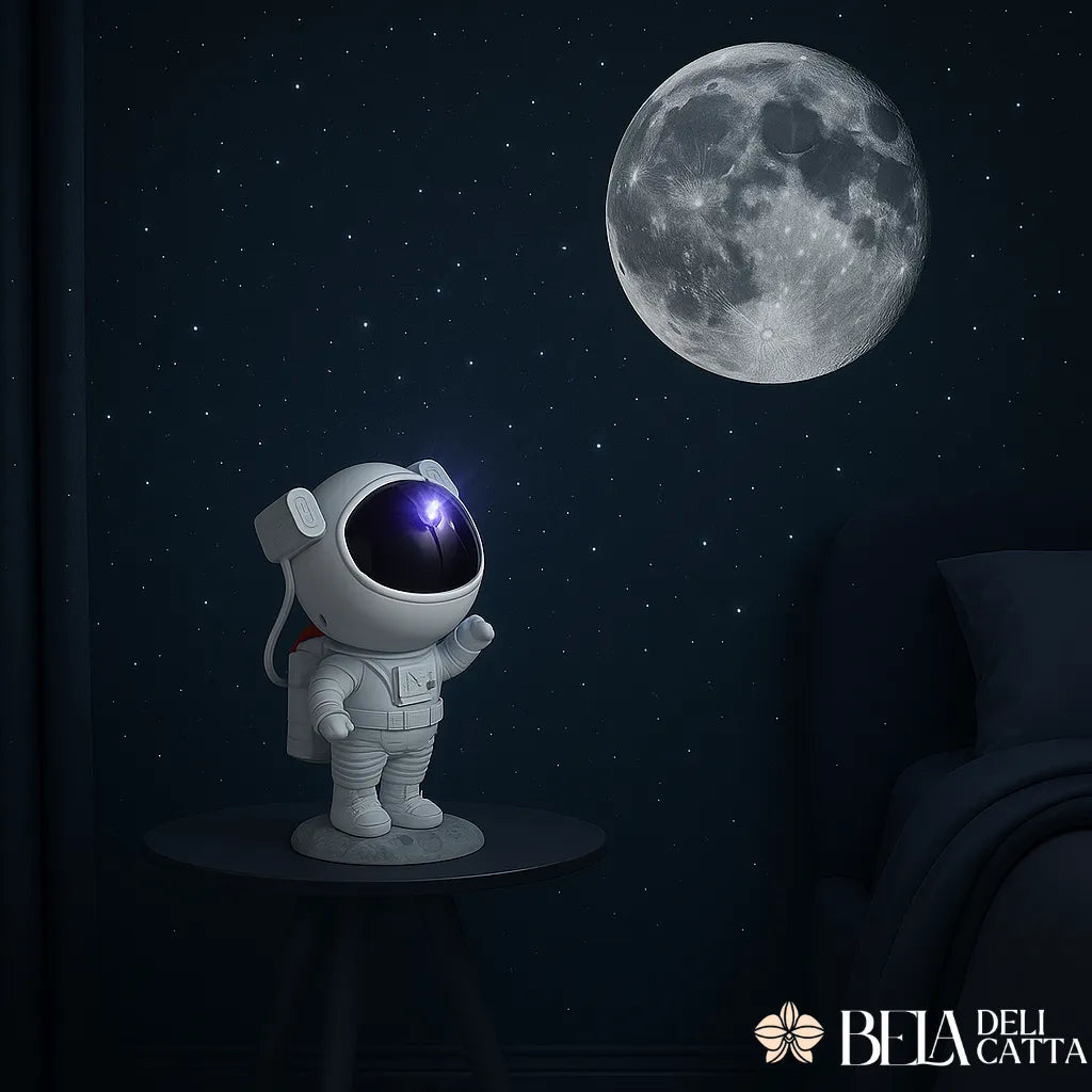 Projetor Astronauta com Som e Luz - Estrelito