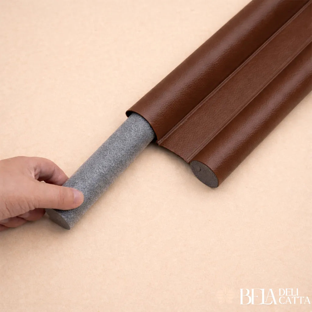 Kit 2 Veda Porta Proteção Protetor de Porta Rolinho Impermeável Duplo 80cm Comprimento Ajustavel