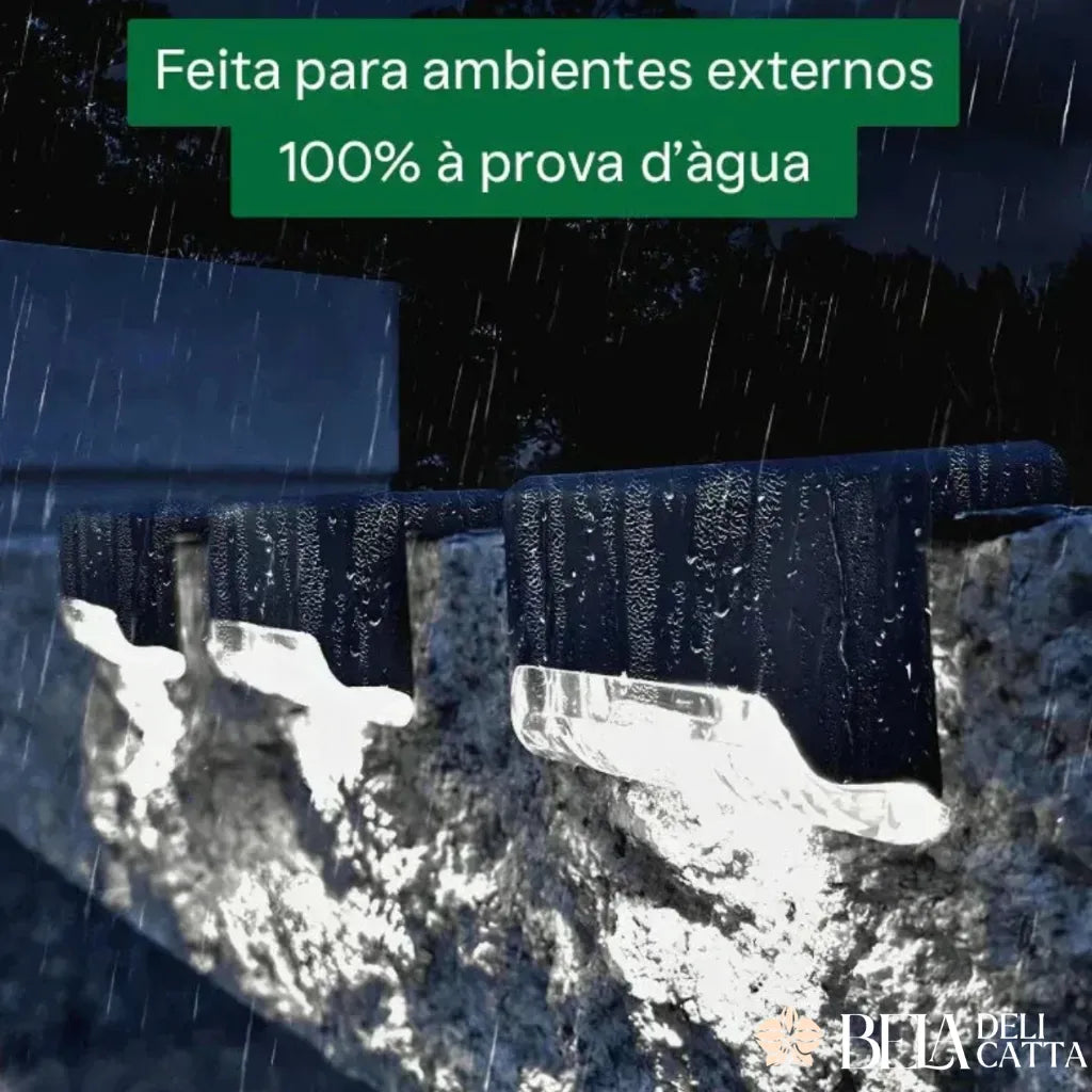 Kit 4 Luminárias Solares LED com Acendimento AutomáticoPowerMax