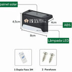 Kit 4 Luminárias Solares LED com Acendimento AutomáticoPowerMax