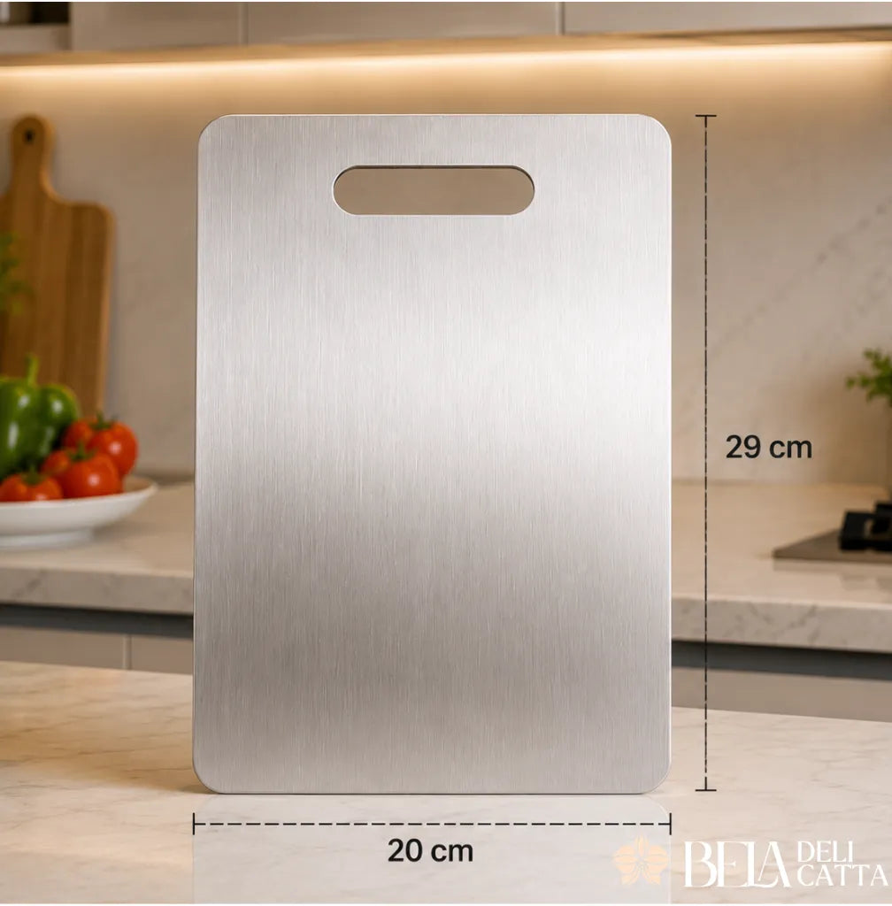 SteelChef | Tábua de Corte Inox Premium para Cozinha Moderna