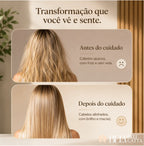 Escova Portátil Alisadora Sem Fio para Cabelo Liso em Minutos