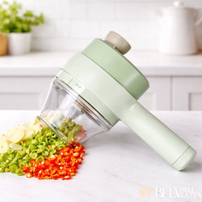 Cortador e Triturador Elétrico 4 em 1 Sem Fio 200ml