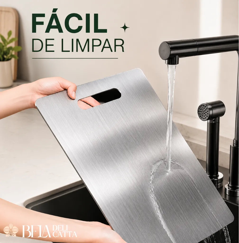 SteelChef | Tábua de Corte Inox Premium para Cozinha Moderna