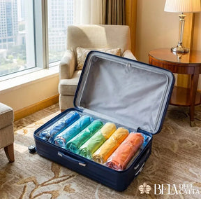 Kit com 10 Sacos a Vácuo para Viagem e Organização - Preço Promocional! - Bela Delicatta