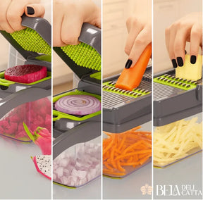 Fatiador Profissional Multiuso - CutMaster Pro Inox 16 em 1 - Aproveite a oferta! - Bela Delicatta