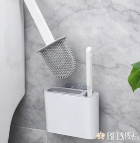 Elimine Bactérias do Seu Banheiro com a Escova Sanitária de Silicone 2 em 1