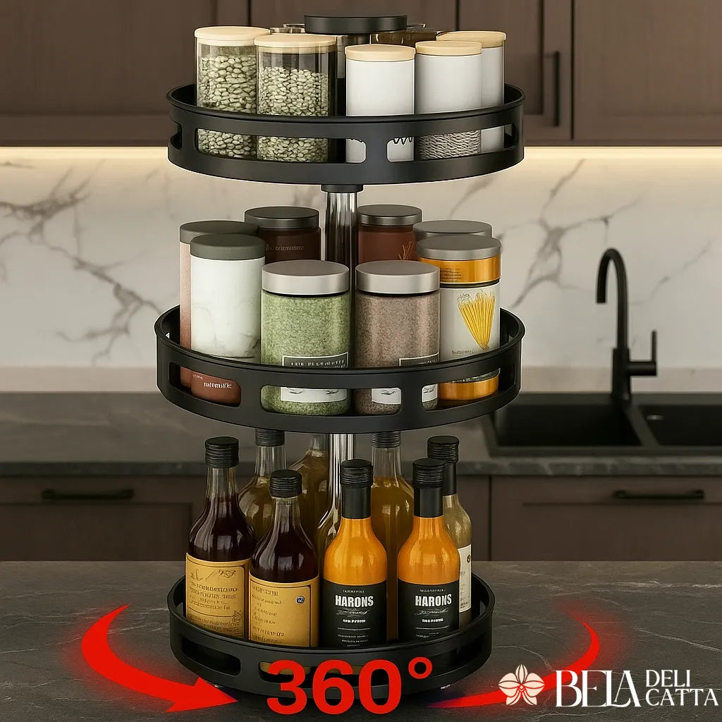 Prateleira Rotativa 360° Multiuso - LuxSpin