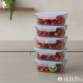 GlassFit – Potes de Vidro com Vedação Premium 370ml - Preço Promocional