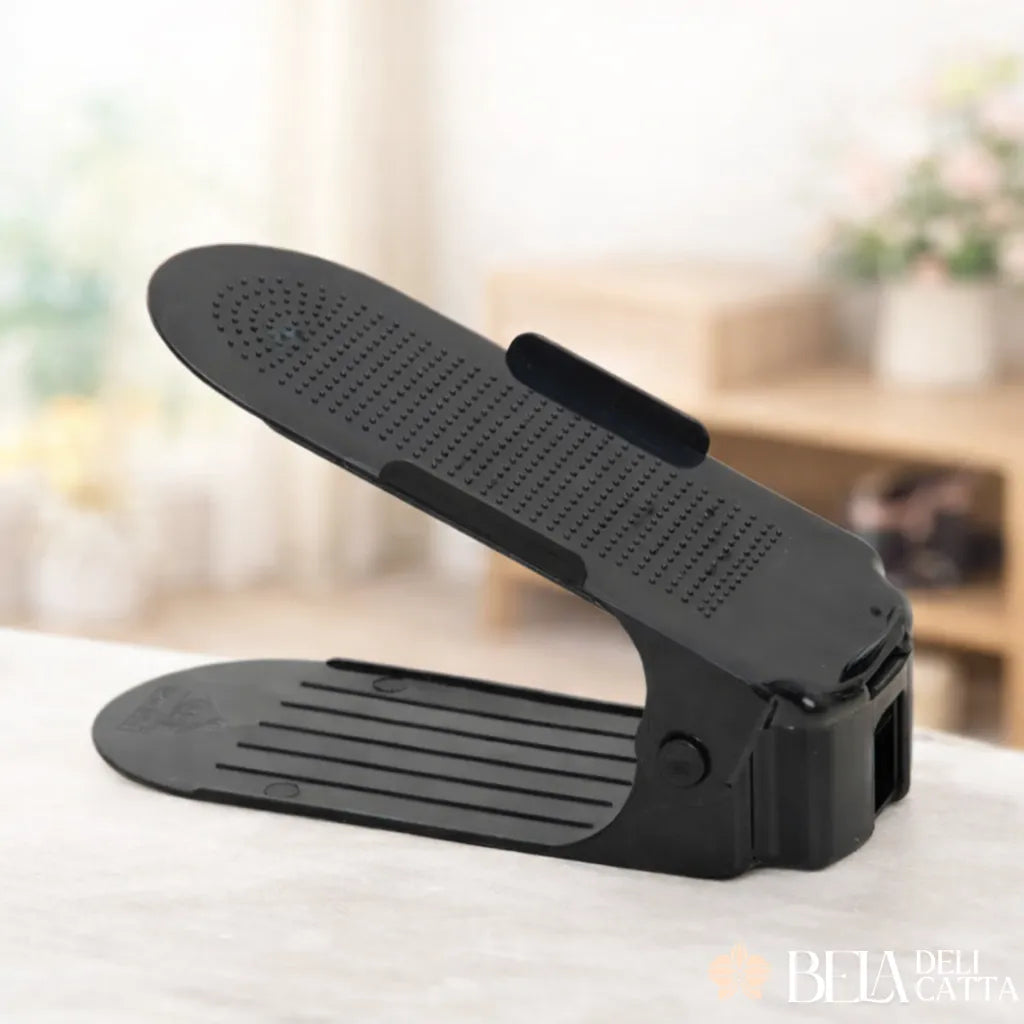 Organizador de Sapatos Ajustável Preto | Economize Espaço no Armário [Compre 5 Leve 10]