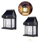 Kit com 2 Luminárias Solares LED | Sensor e 3 Modos -  IP65