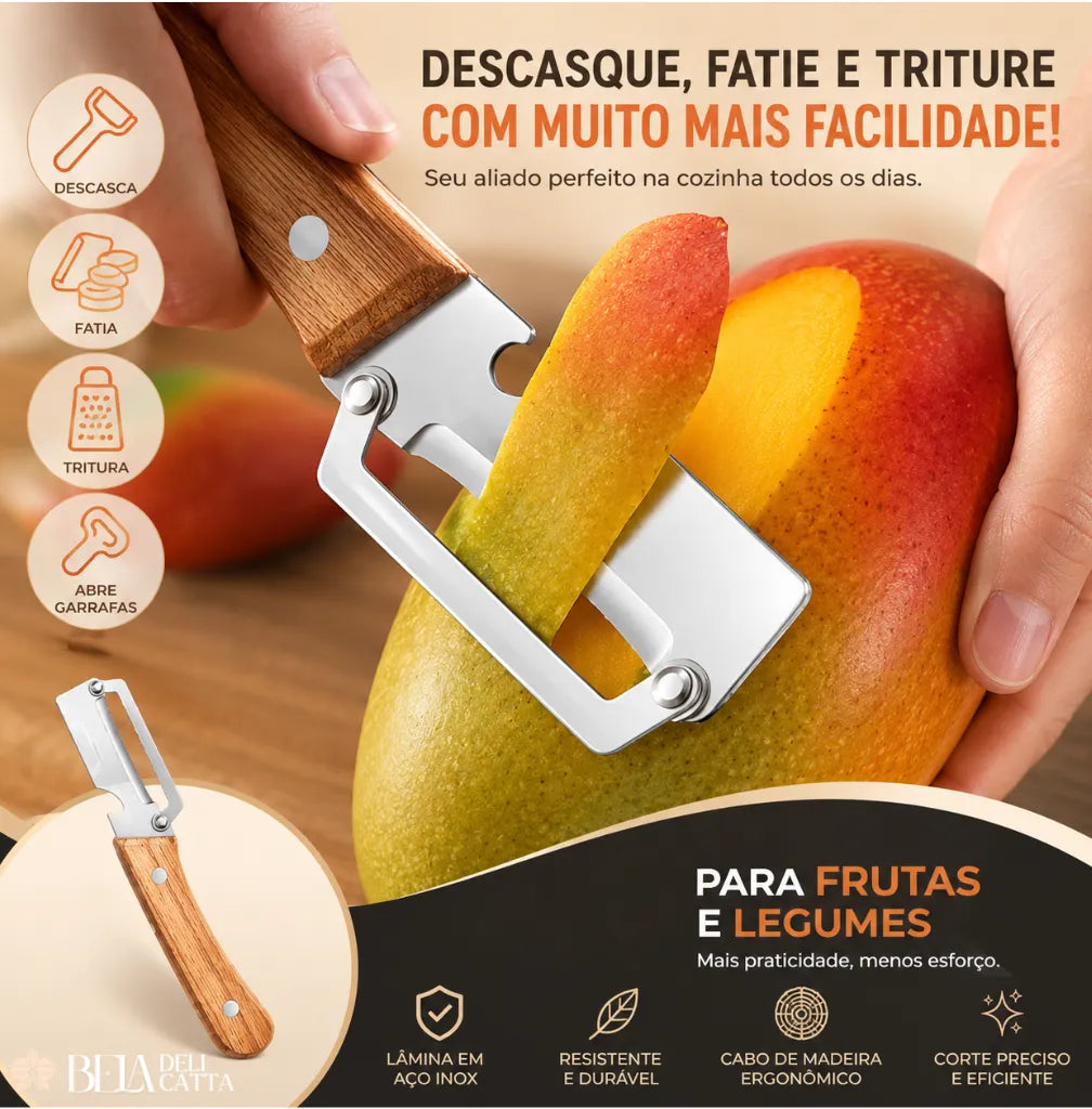 Descascador Multifuncional para Quem Quer Mais Rapidez na Cozinha