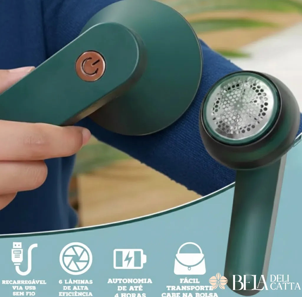 Papa Pêlo – Removedor Elétrico de Fiapos para Roupas