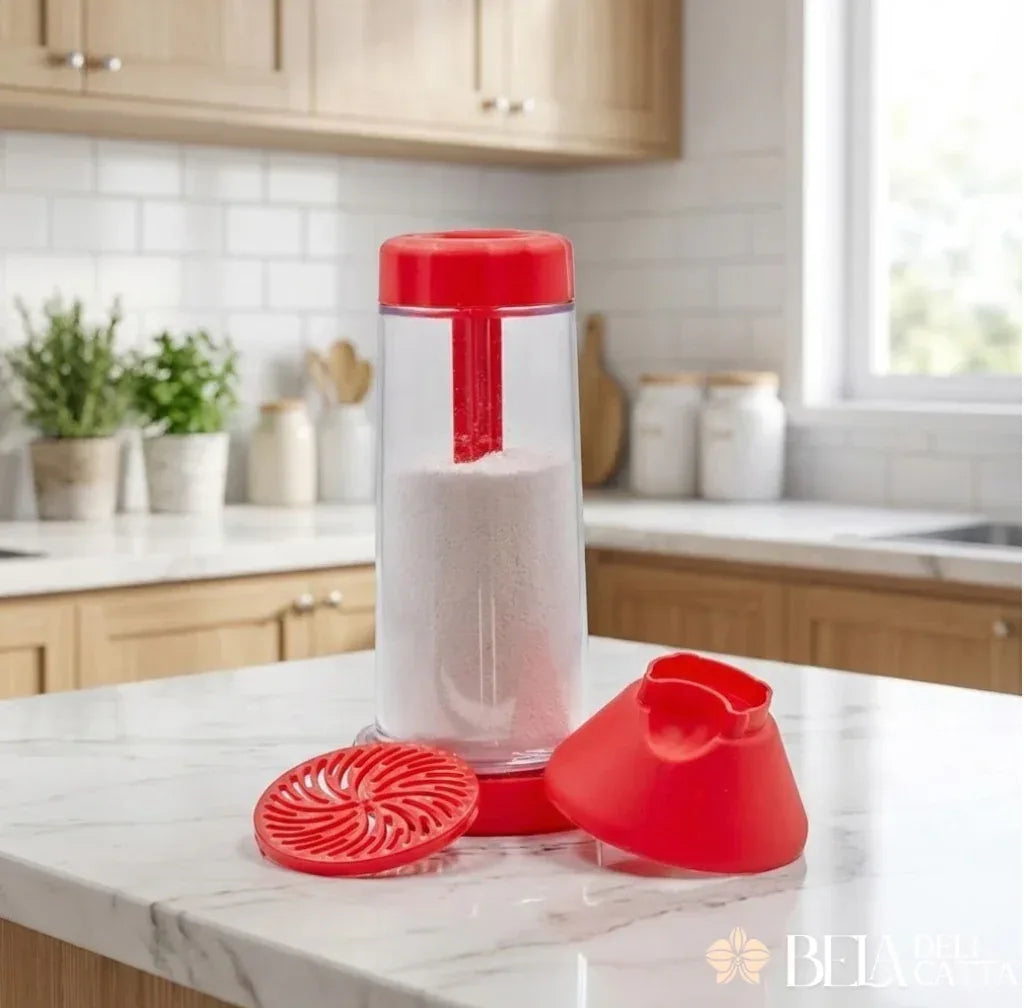 Tapioqueira Peneira Polvilhador | Armazena e Filtra Farinha - Bela Delicatta