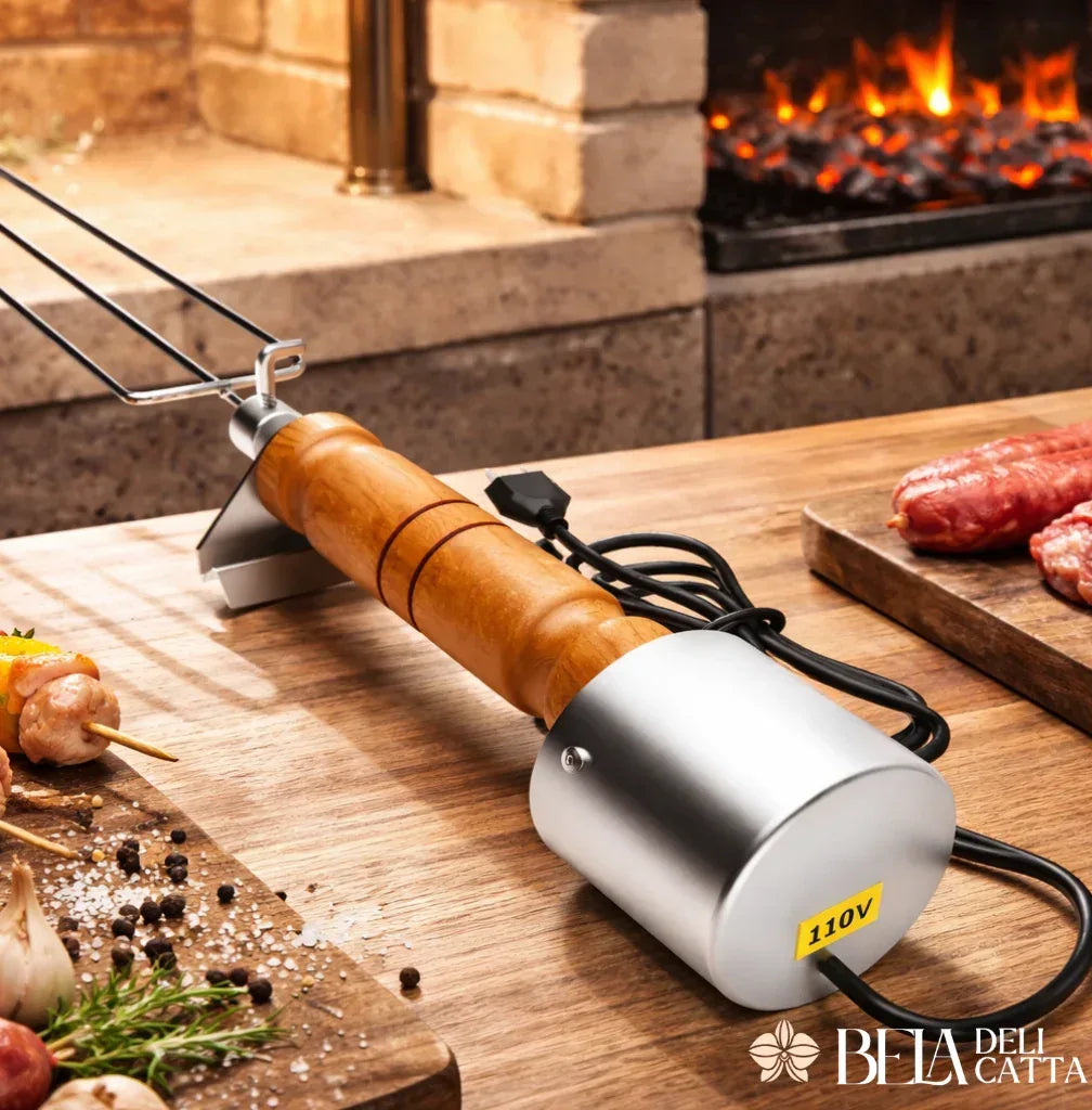Espeto Elétrico Giratório para Churrasco - Preço Promocional!! - Bela Delicatta