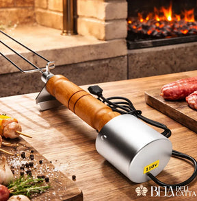 Espeto Elétrico Giratório para Churrasco - Preço Promocional!! - Bela Delicatta