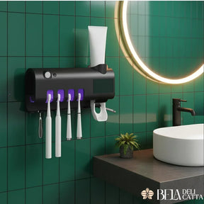 Porta Escova de Dentes com Esterilizador UV com Dispenser - ÚLTIMAS UNIDADES!!!! - Bela Delicatta