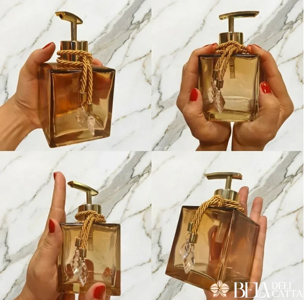 Kit Lavabo Vidro Luxo para Banheiro com bandeja - ÚLTIMAS UNIDADES! - Bela Delicatta