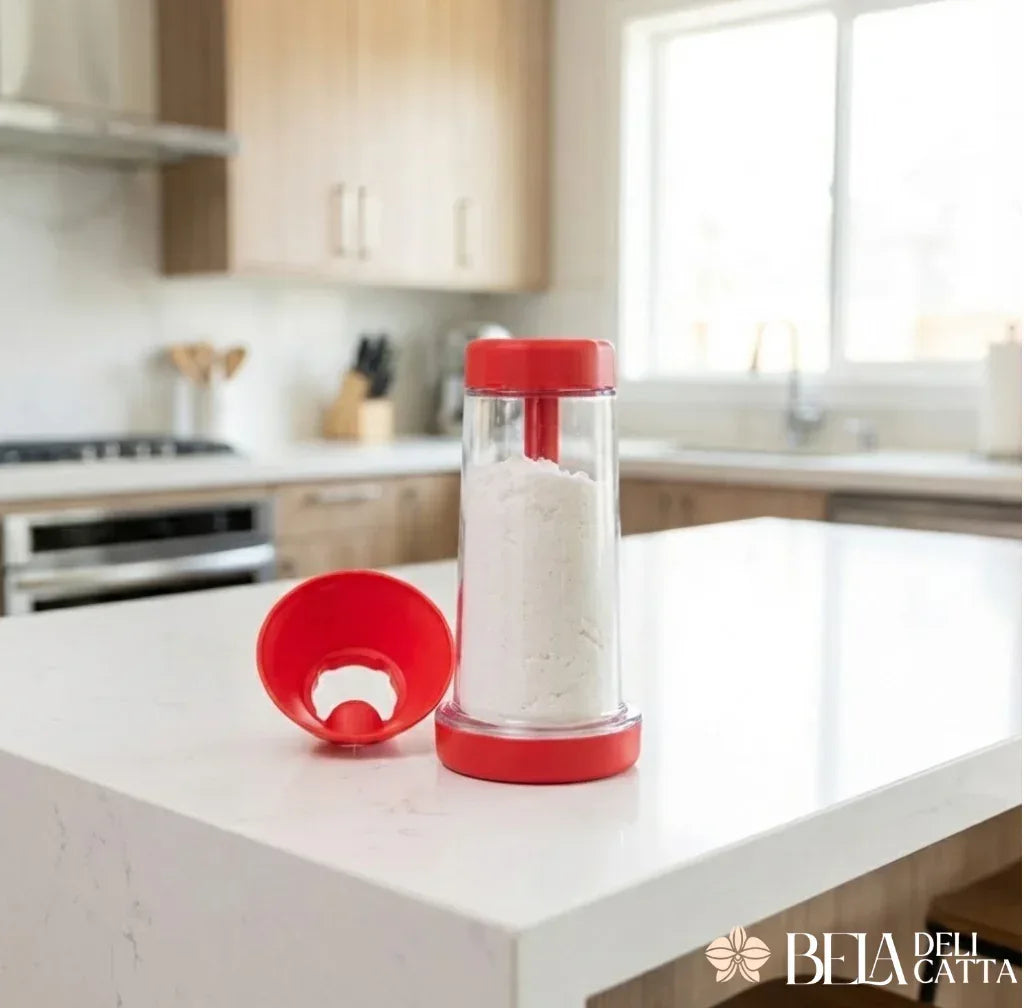 Tapioqueira Peneira Polvilhador | Armazena e Filtra Farinha - Bela Delicatta