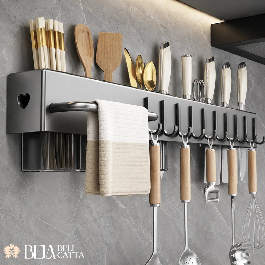 Organizador de Cozinha Multifuncional - Mais Espaço e Menos Bagunça