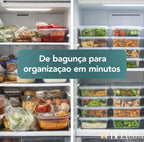 Kit Marmitas 800ml com Trava Hermética – Organize sua Alimentação Sem Esforço