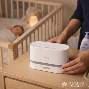 Difusor de Aromaterapia Flame Aroma – Umidificador com Efeito de Chama