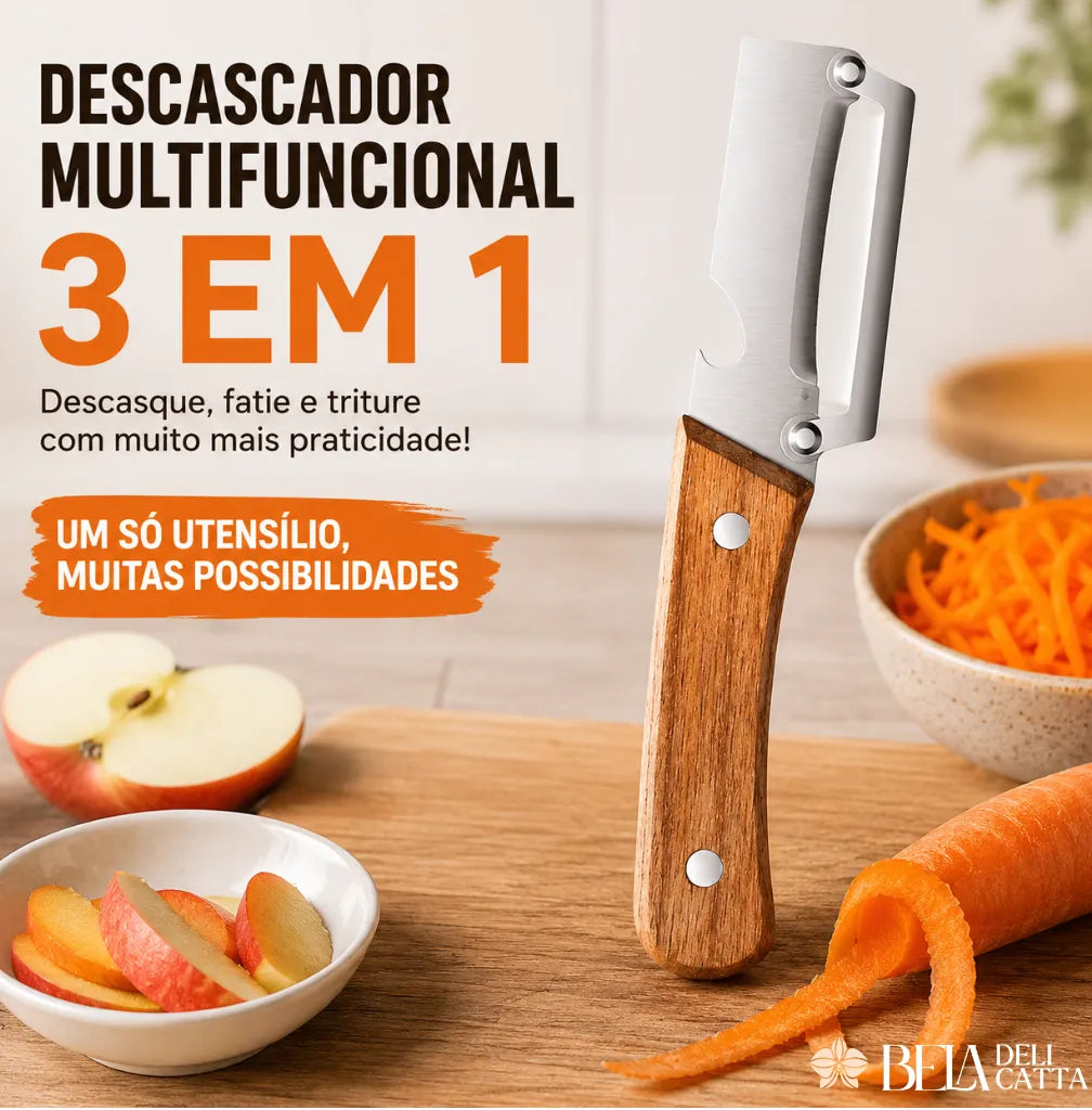 Descascador Multifuncional para Quem Quer Mais Rapidez na Cozinha