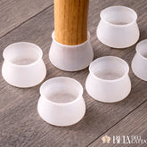 KIT 12 Protetores de Silicone para Pés de Cadeira e Mesa | Antirrisco e Antirruído