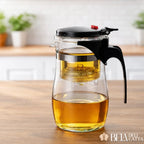 Bule de Vidro 900ml com Infusor | Chá Prático e Elegante