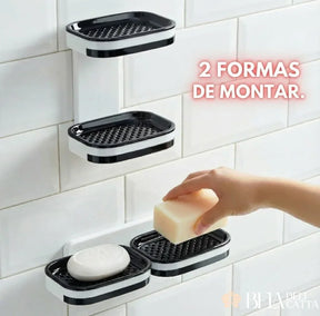 Saboneteira Dupla de Parede com Drenagem Rápida - Bela Delicatta