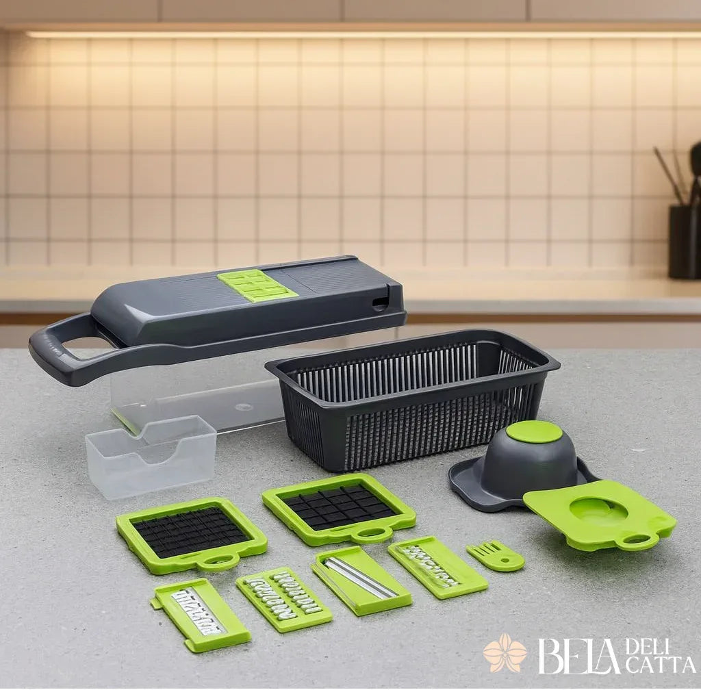 Fatiador Profissional Multiuso - CutMaster Pro Inox 16 em 1 - Aproveite a oferta! - Bela Delicatta