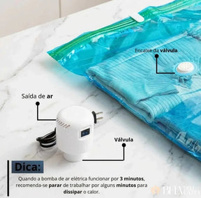 Kit com 10 Sacos a Vácuo para Viagem e Organização - Preço Promocional! - Bela Delicatta