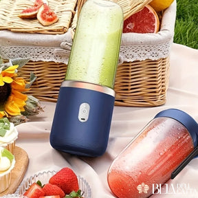 Mini Liquidificador Portátil 400ml | 6 Lâminas para Sucos e Vitaminas - 2 copos