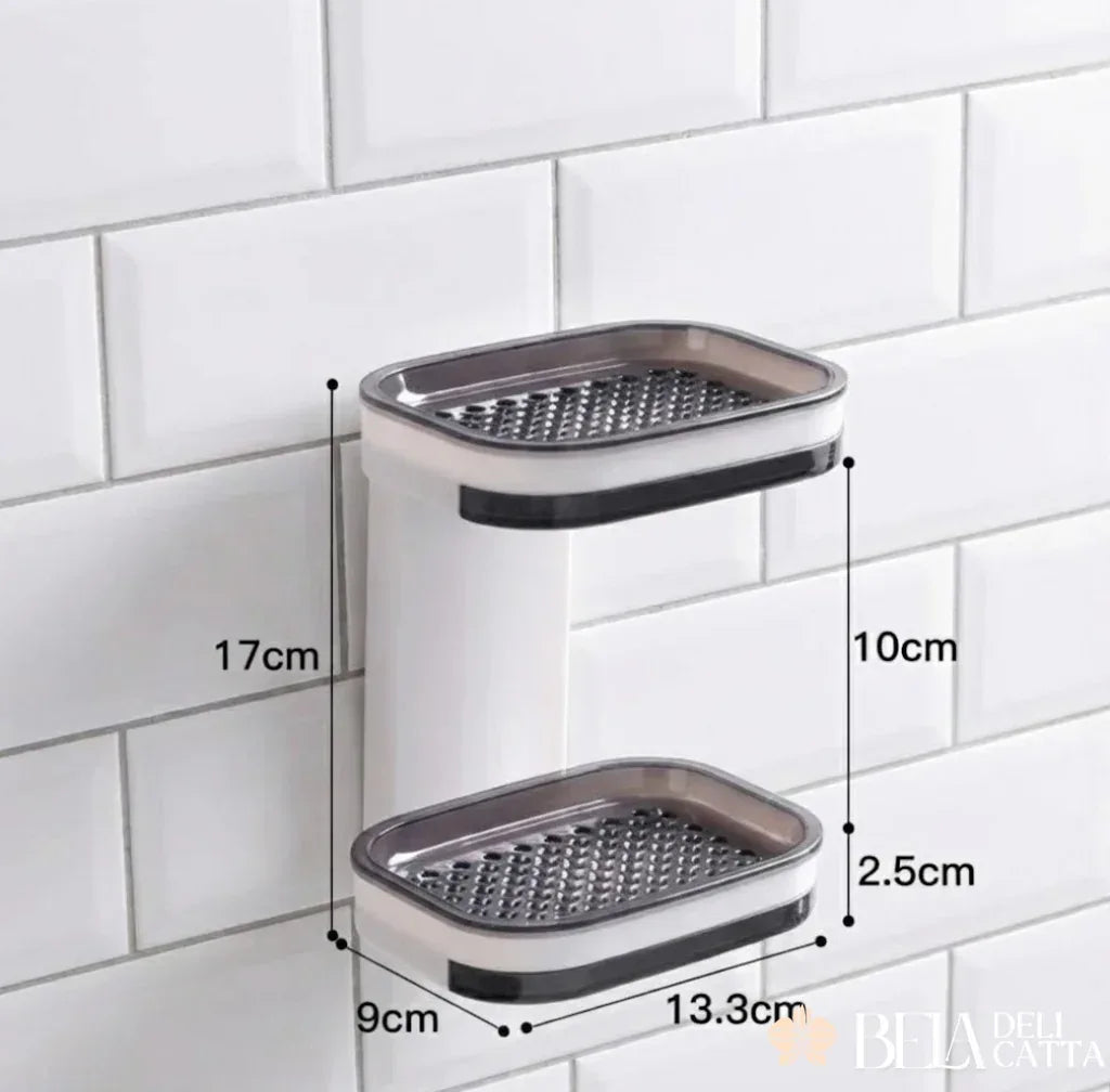 Saboneteira Dupla de Parede com Drenagem Rápida - Bela Delicatta