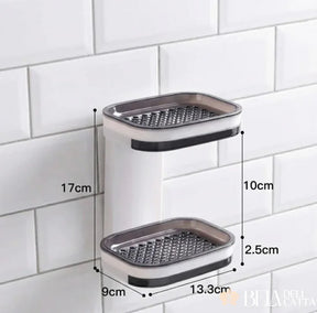 Saboneteira Dupla de Parede com Drenagem Rápida - Bela Delicatta