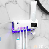 Porta Escova de Dentes com Esterilizador UV com Dispenser - ÚLTIMAS UNIDADES!!!! - Bela Delicatta