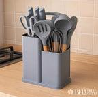 Kit Utensílios de Cozinha 19 Peças em Silicone com Facas - Preço Promocional!!!! - Bela Delicatta