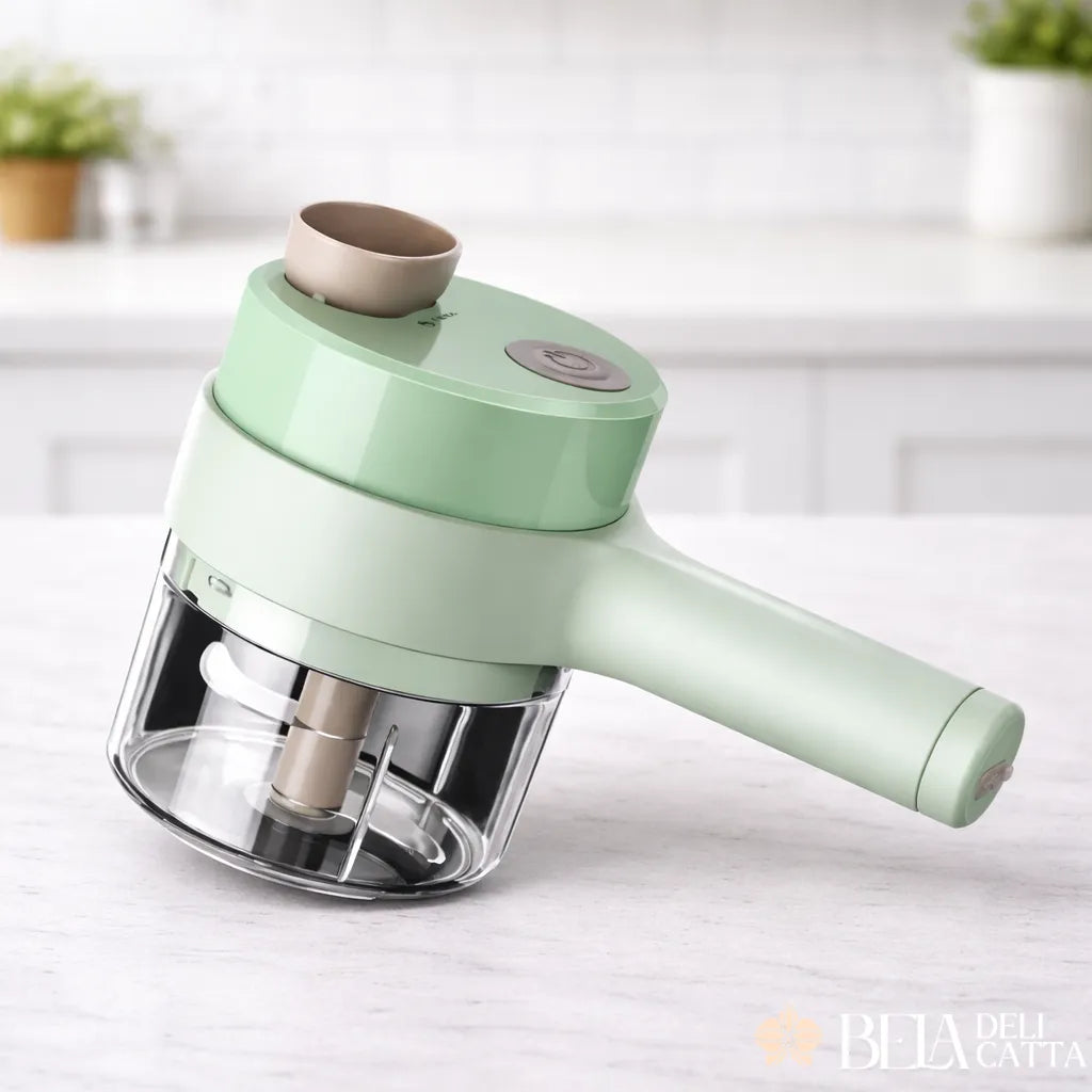 Cortador e Triturador Elétrico 4 em 1 Sem Fio 200ml