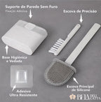 Elimine Bactérias do Seu Banheiro com a Escova Sanitária de Silicone 2 em 1