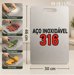 SteelChef | Tábua de Corte Inox Premium para Cozinha Moderna