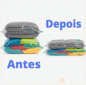 Kit Smart Viagem - Saco a Vácuo + Bomba Elétrica - Bela Delicatta